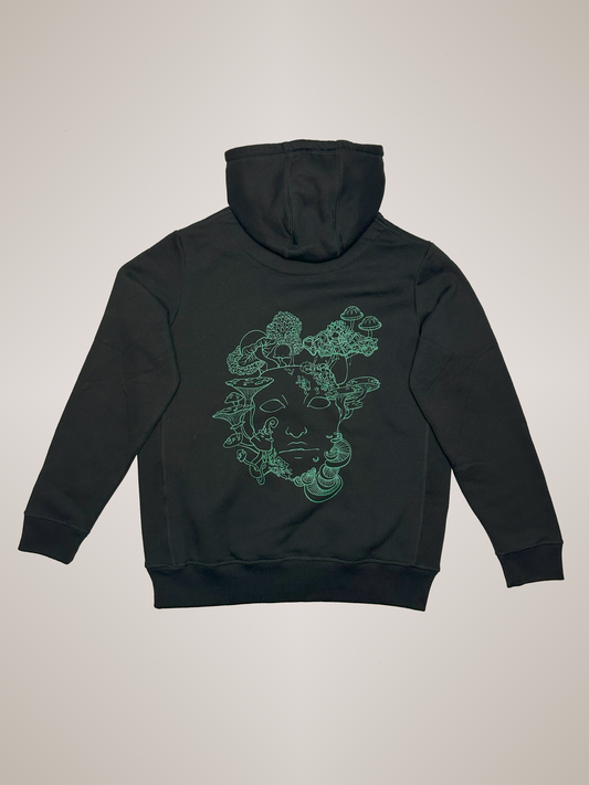 'We Are Nature' Organic Hoodie (Black)