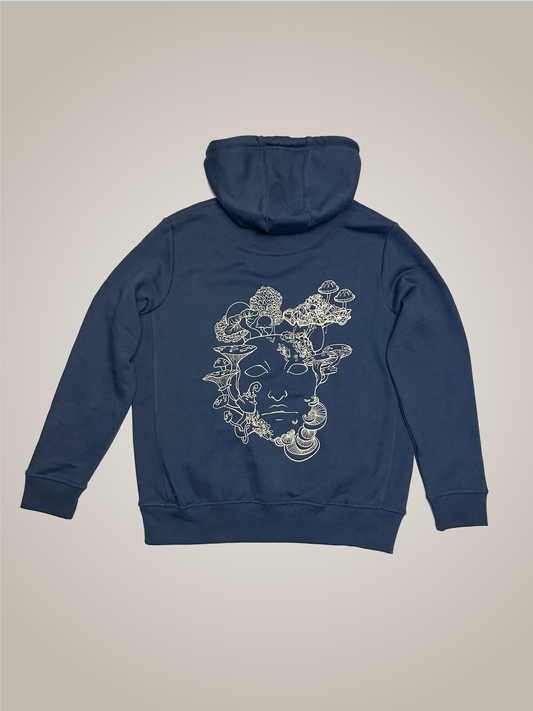 'We are Nature' Organic Hoodie (Navy)